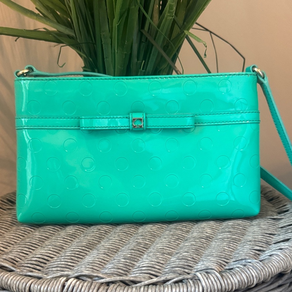 Kate Spade Turquoise cross over Shoulder Bag